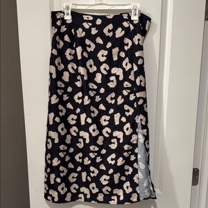 SHEIN Black and Cream Pencil Skirt
